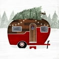 thumbnail image 2 of Borges, Victoria 15x15 White Modern Wood Framed Museum Art Print Titled - Yuletide Camper I, 2 of 4
