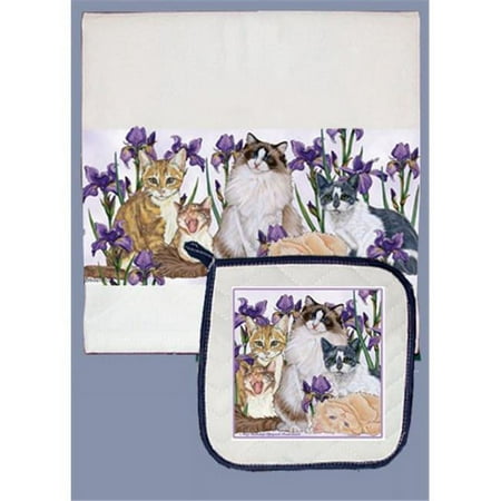 

Cat Dish Towel And Pot Holder Set