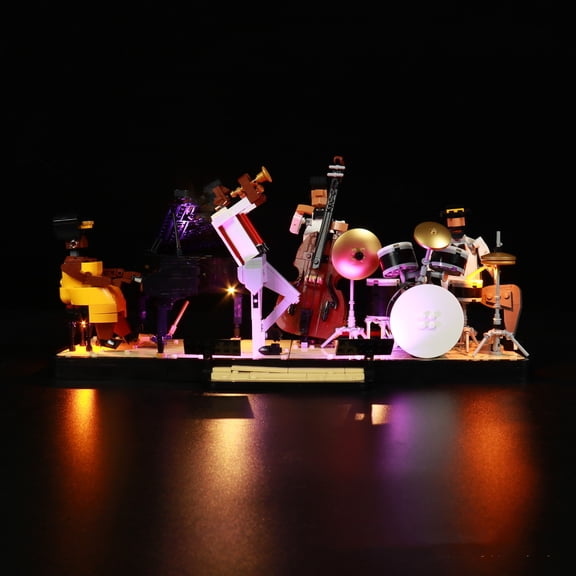 ‌LED Light Compatible with Legos 21334 Building Set, LED Light Kit for Legos 21334 Jazz Band Quartet Building Toy, Only Decoration Lights, No Building Model Kit