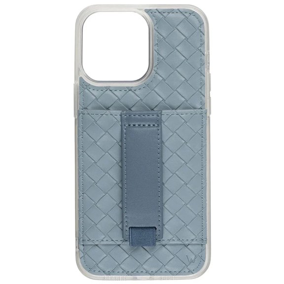 Walli Cases iPhone 14 Phone Case with Wallet and Finger Strap - Skyline Weave