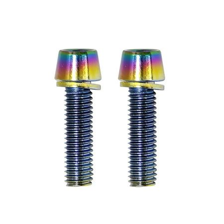 

12PCS Screw Bolt Bright Colors M5 Fine Thread Screws for Bicycle Brake Handle Kettle Holder Hexagonal Head Fixing Bolt Set