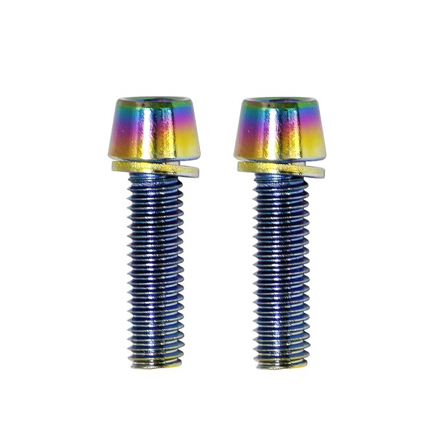 Rosca Fina M5 De Colores Brillantes, 12 Uds., Para Mango De Freno De Bicicleta, Soporte Para Hervidor, Juego De Pernos De Fijación De Cabeza Hexagonal Sweethay OD010299-02