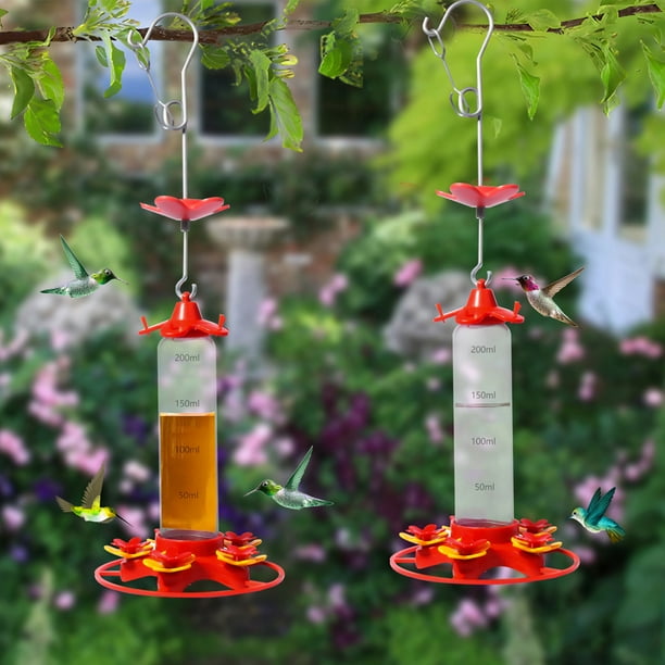 Outdoor Hanging Hummingbird Feeder With 5 Feeding Ports Bird Feeder
