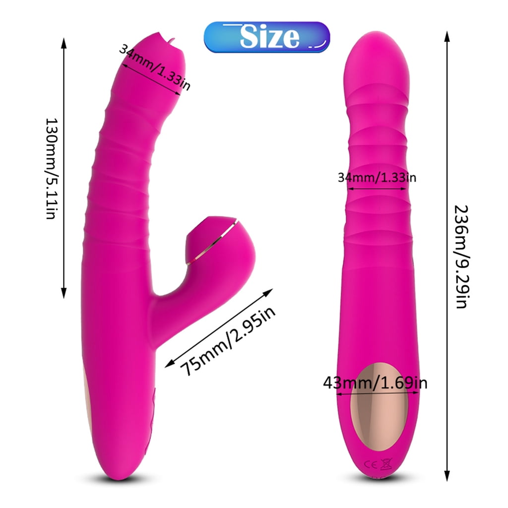 JNANEEI Female-Masturbation Sex Toys Sucker Telescopic Vibrator for Adult 18