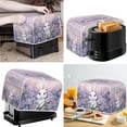 thumbnail image 2 of FKELYI Easter Toaster Covers Foldable Floral Rabbit Toaster Dust Covers 2 Slice Wide Slot Lightweight Kitchen Appliance Protection Cover for Broiler & Oven, 2 of 7