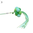 thumbnail image 2 of Flmtop Manual Cat Stick Interactive Pompom Tassel Teasing Wand Kitten Toy Pet Supply #3, 2 of 9