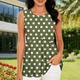 thumbnail image 6 of Hilenly Womens Tank Top Sleeveless Crew Neck Peplum Tops Loose Fit Casual Flowy Summer Clothes, 6 of 6