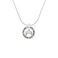 thumbnail image 2 of Delight Jewelry Silvertone Tiara Silver-tone You Mean the World to Me Ring Necklace, 18", 2 of 4