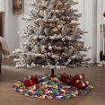 thumbnail image 4 of Fotbe Bowling Colorful Pattern Christmas Tree Skirt, Tree Skirts Plush Christmas Decorations, Christmas Tree Skirts Xmas Decorations Holiday Party Decor-30", 4 of 6