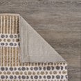 thumbnail image 5 of 5â€™ x 8â€™ Tan and Gray Detailed Stripes Area Rug, 5 of 6