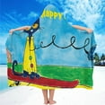 thumbnail image 2 of Pete the Cat Hooded Kids Beach Towels Toddler Microfiber Bath Wrap Hat Absorbent Swim Pool Cover-ups Poncho, 2 of 7