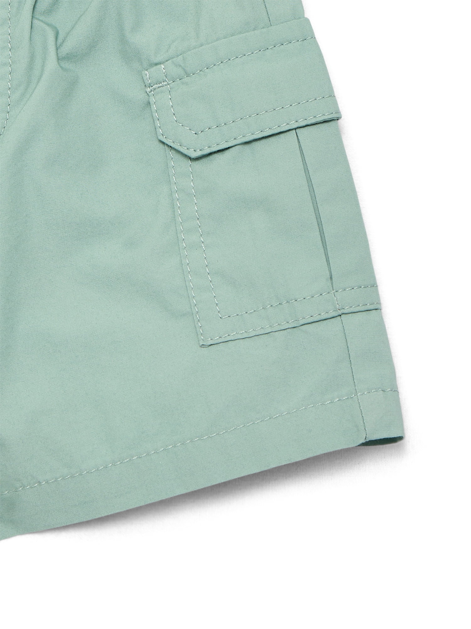 Wonder Nation Baby Boys Cargo Shorts, 100% Cotton Poplin, Sizes 0M-24M
