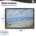 thumbnail image 4 of Stupell Industries Contemporary Coastal Tranquility Horizon Black Floating Frame Canvas Art, 25 x 17, by Creative Studio, 4 of 8