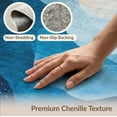 thumbnail image 6 of ODIKA 2'x3' Washable Accent Rug Pet Friendly, Bedside Mat Abstract Modern Ocean Watercolor Motif With Distressed Border for Bedroom, Nursery, RV, 6 of 7