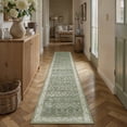 thumbnail image 3 of BERTHMEER 3'x10' Washable Green Runner Rugs for Hallway Bedroom Entryway Kitchen Non Slip Vintage Oriental Traditional Floral Indoor Runner Rugs, 3 of 6