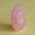 thumbnail image 3 of 30mm Hand Carved Mixed gemstom Rabbit Bunny Figurine Animal Carving (Rose Quartz), 3 of 5