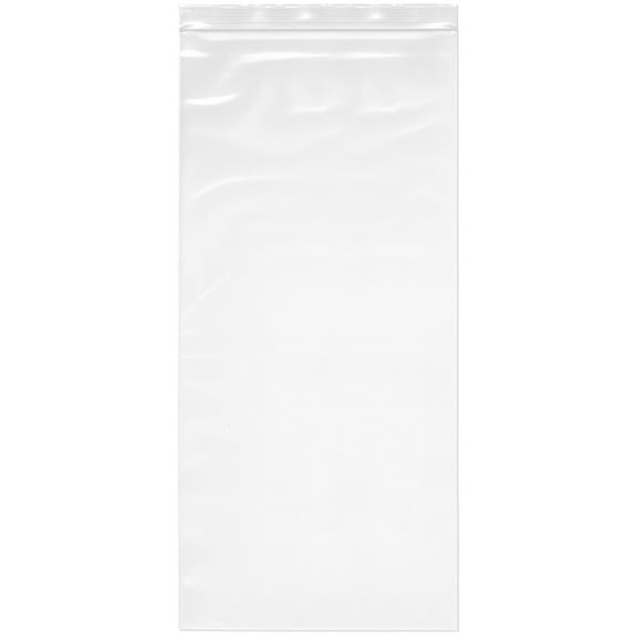 Plymor 8" x 18" (Pack of 50), 4 Mil Heavy Duty Zipper Reclosable Plastic Bags