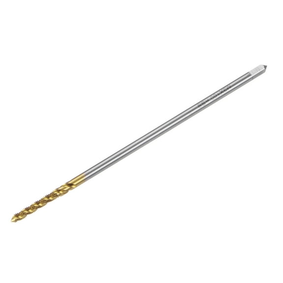 Uxcell Metric Spiral Flute Tap M3 x 0.5 H2 Thread 100mm Extra Long Titanium Coated Screw Tap