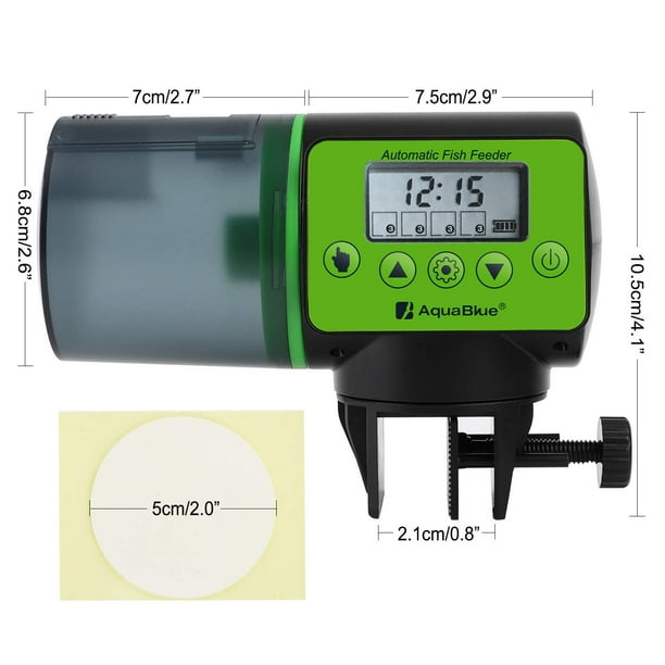 Automatic Fish Feeder Moisture Proof Fish Food Dispenser Battery