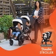 thumbnail image 4 of Baby Trend Sit N' Stand Double Stroller with EZ-Lift Car Seat (2 Pack), Khaki, 4 of 13