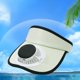 thumbnail image 5 of Sombrero con ventilador solar y carga USB-C, ala reversible, para actividades al aire libre, senderismo, camping, playa, ala ancha, protección solar, diadema ajustable, sombrero portátil con pantalla, 5 of 6