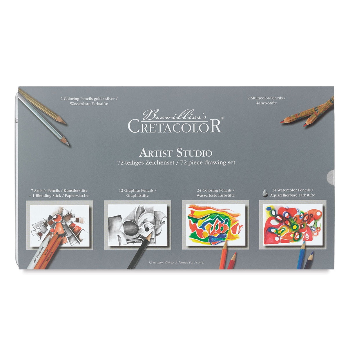 CretaColor Artist Studio Drawing Set of 72