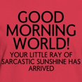 thumbnail image 3 of CafePress - Good Morning World T Shirt - Women's Traditional Fit Dark T-Shirt, 3 of 4