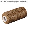 thumbnail image 2 of Unique Bargains Pale Brown Polyester Waxed Leather Sewing Thread, 55 Yards, 2 of 6