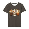 thumbnail image 2 of Lilgiuy Fall Pumpkin Shirts Womens Casual Autumn Thanksgiving Graphic Tees Halloween Tops for Work Office Business, 2 of 3
