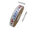 cpengpj Patriotic Pattern Decorative Ribbon, Fade Resistant Polyester ...