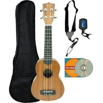 Vault UK-100 Arched Back Soprano Ukulele w/ Gig Bag