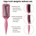 thumbnail image 3 of Curling brush definition, ventilated curling brush definition, easy to comb and shape women's and men's curly hair, suitable for all wet or dry hair types, reducing frizz, 3 of 6