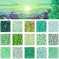 thumbnail image 1 of Perles pour Fabrication de Bijoux, Perles de Rocaille en Verre 15 Couleurs Perles de Rocaille en Verre Bricolage Perles de Rocaille Innovation Moderne, 1 of 14