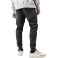 thumbnail image 4 of Ma Croix Men's Premium Slim Fit Fleece Jogger Sweatpants with Elastic Bottom, 4 of 8