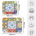 thumbnail image 6 of Dish Drying Mat for Kitchen Counter 16x18/18x24 Mexican Talavera Absorbent Coffee Bar Mat Dish Drainer Rack Mat for Kitchen Counter, 6 of 7