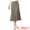 Light Coffee, variant on Women's Knit Midi Skirt Elastic Soft Striped Pleated Skirt L Camel
