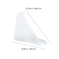 thumbnail image 2 of NUOLUX 1Ud Floor Wedding Veil Con Tul Y Encaje Para Accesorio Romántico En Ceremonia, 2 of 8