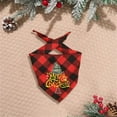 thumbnail image 5 of Tvtnvo Pet Christmas Classic Tartan Plaid Bandana Scarfs Dog Clothes Pet Clothes for Holiday Costume Gift Soft Fabric Easy Suit for Small Medium Large Pets Red, 5 of 6
