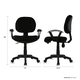 thumbnail image 3 of Silla de Oficina Mundo In Negra Tapizada en Tela Pliana Home Office, 3 of 8