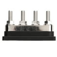 thumbnail image 1 of 600A Bus Bar 4 Stud 3/8" M10x4 High Current Copper Busbar Terminal Block Marine Battery Ground Distribution Block DC 12-48V 4 Post Power Distribution Block Bus Bar With Cover, 1 of 8