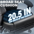 thumbnail image 6 of Misolant Big and Tall Office Chair with Footrest, High Back Desk Chair with Linkage Armrest, 90-155° Recline Executive Computer Chairs with Adjustable Height for Home, 6 of 6