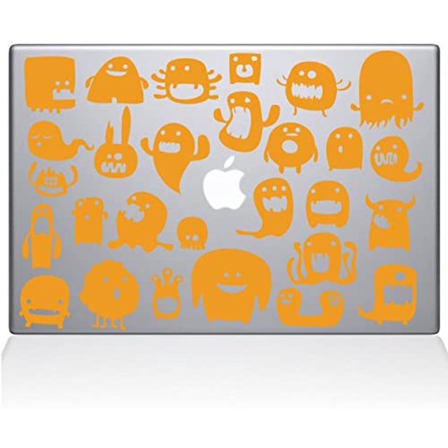 The Decal Guru Monsters MacBook Decal Vinyl Sticker - 15" MacBook Pro (2016 & Newer) - Yellow (1131-MAC-15X-SY)