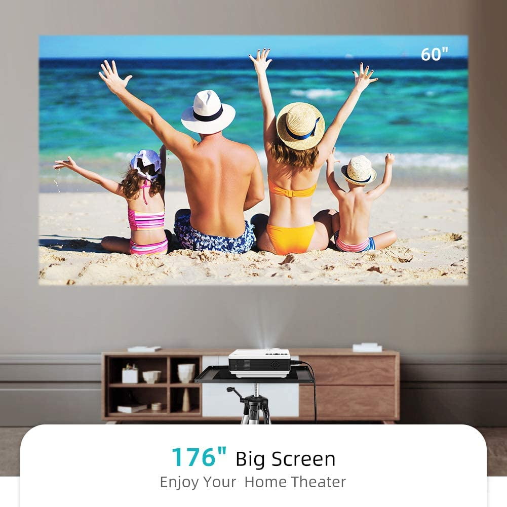 VANKYO Leisure 3W Mini Projector with Synchronize Smartphone Screen,  Portable WiFi Projector Supports 1080P for iOS/Android Devices, Compatible with TV Stick, PS4, HDMI