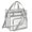Silver, variant on Clear Bag for Stadium Events, Clear Backpack, Clear Purse, Clear Tote Bag, Transparent Crossbody Stadium Bag With Storage Compartment for Work Sports Gym Travel