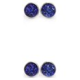 thumbnail image 4 of Qarigey 1 par de pendientes florales de acero inoxidable para mujer, pendientes para Club, citas, viajes, vacaciones, joyería, regalo de Tipo 19S 2Conjunto, 4 of 6