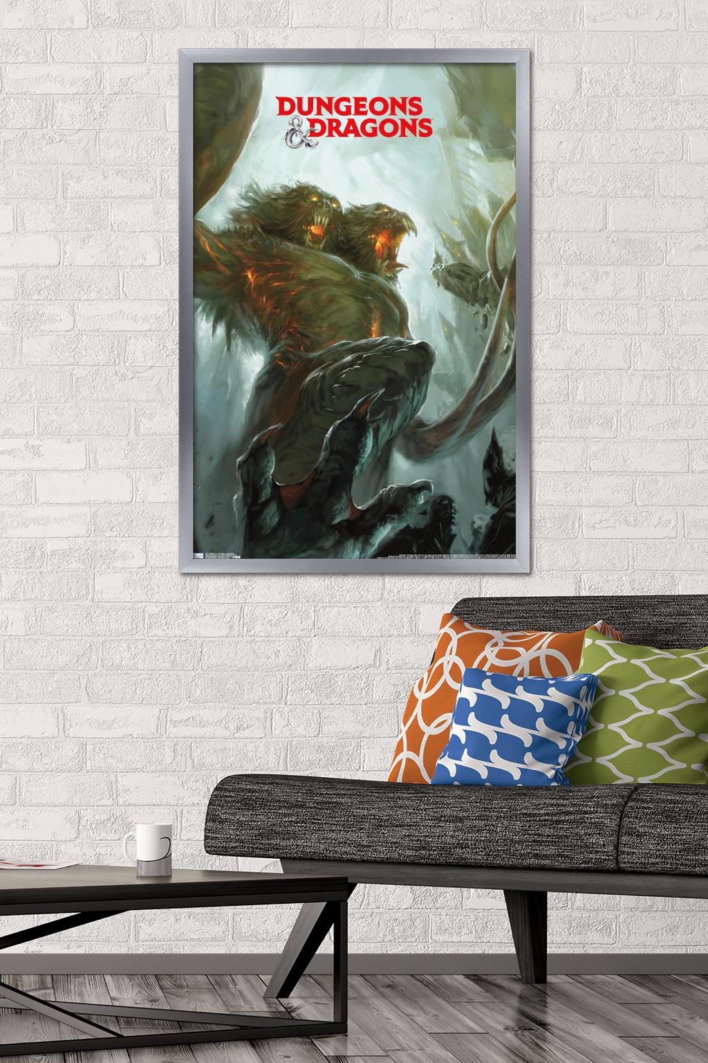 Dungeons and Dragons - Demogorgon Wall Poster, 22.375" x 34", Framed