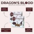 thumbnail image 6 of Dragons Blood Backflow Incense Cones - Total 20 Incense Cones Waterfall - Dual Pack of 10 Incense Backflow Cones - Waterfall Incense Cones - Incense Waterfall Cones, 6 of 10
