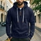 thumbnail image 1 of pstuiky manga larga de hombre, Sudadera con capucha y cremallera de color liso para hombre, jersey de manga larga, sudaderas con capucha tops de invierno para hombre m, 1 of 9