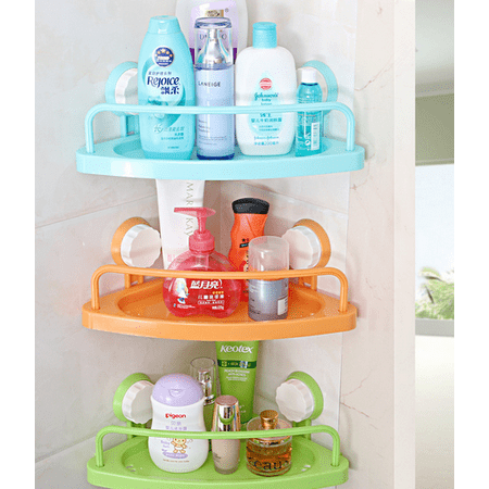 - Meigar Suction Cup Triangle Storage Shelves Rack Bath Corner Suction Shelf Shower Caddy Display Stand Bathroom Wall Corner Kitchen Organizer