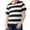Black, variant on Fshinging 2025 T Shirts for Girls Tops Striped Short Sleeve Color Block Trendy Pullover Casual Blouses Size 4-5 Years